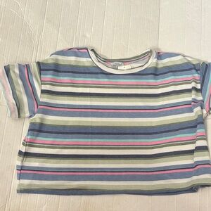 White Birch Colorful Striped tee xl